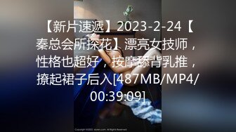 【新片速遞】2023-2-24【秦总会所探花】漂亮女技师，性格也超好，按摩舔背乳推，撩起裙子后入[487MB/MP4/00:39:09]