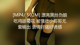 [MP4/ 502M] 漂亮黑丝伪娘吃鸡舔菊花 被强壮小哥哥无套输出 表情好骚好诱惑